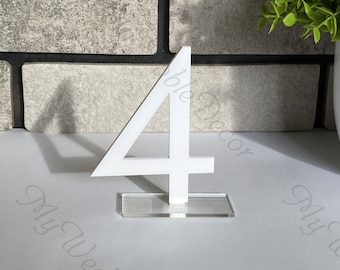 White table numbers for wedding decoration, classic theme table numbers for wedding table decoration, original, stunning table numbers