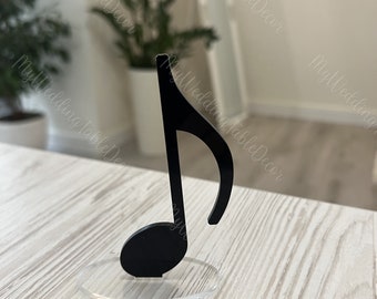 Musiknote, musikalische Verzierung, Verzierung, Musikliebhabersymbol, Musiklehrerverzierung, Klavierlehrergeschenk, Musiklehrer, ich liebe Musik