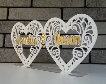 Plaque de table mr et mme plaque de table personnalisée décoration de mariage plaque de décoration de table de mariage plaque de table décoration élégante pour table de mariage