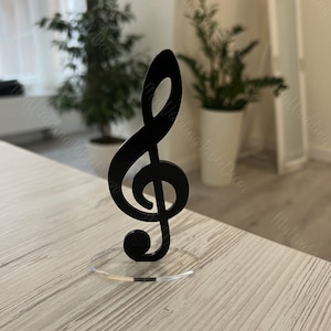 Musical Ornament, Music Note ornament, Music lover symbol, Music Teacher ornament, Treble Clef ornament, Piano Teacher gift, Music teacher