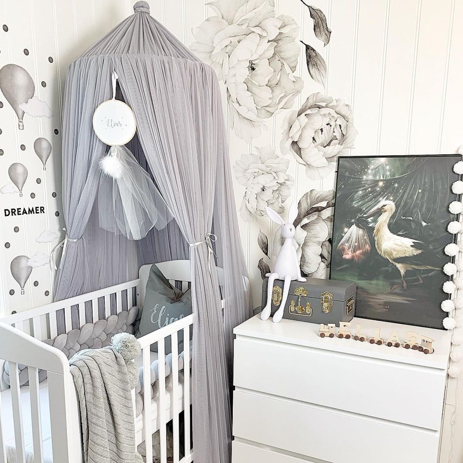 Canopy For Crib Baby Crib Canopy For Girl Room Nursery Etsy