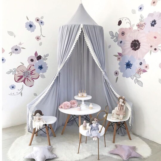 Lace Bed Canopy Princess Canopy Tent Baby Crib Canopy For Etsy