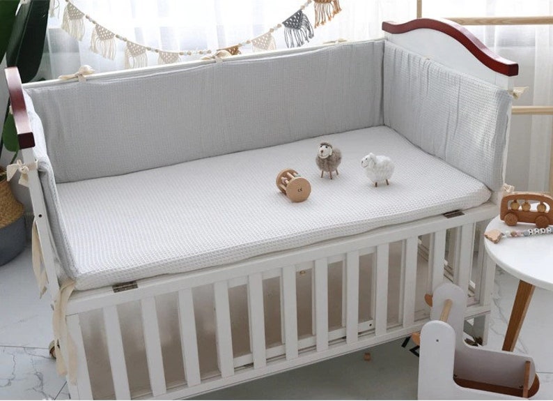 Cot Bumpers Soft Cotton Bumper for Baby Crib Crib Bumper Etsy