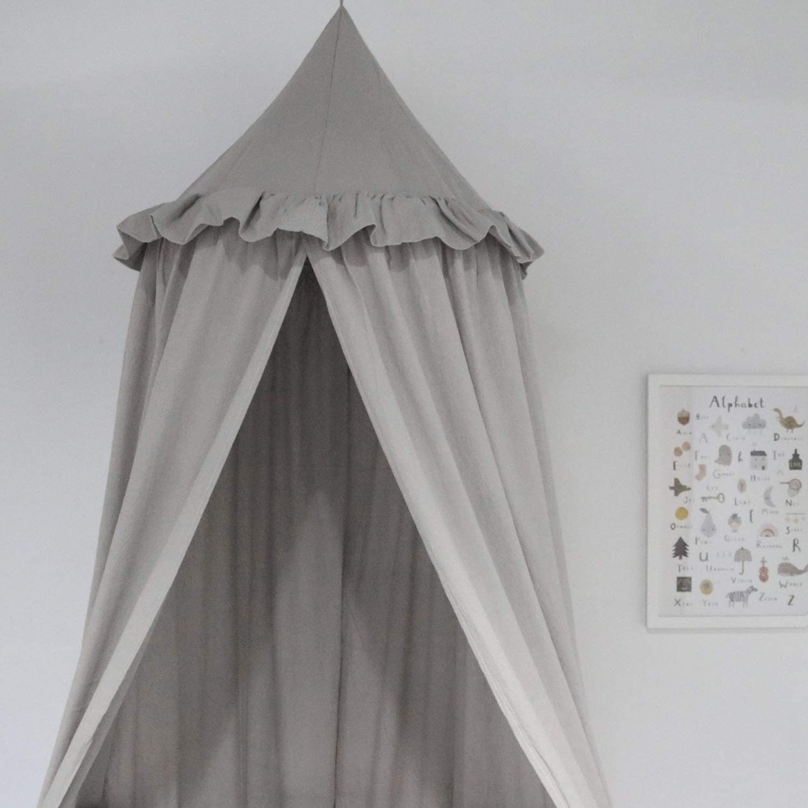 Kids Bed Canopy With Frills Cotton Baby Crib Canopy Canopy Etsy