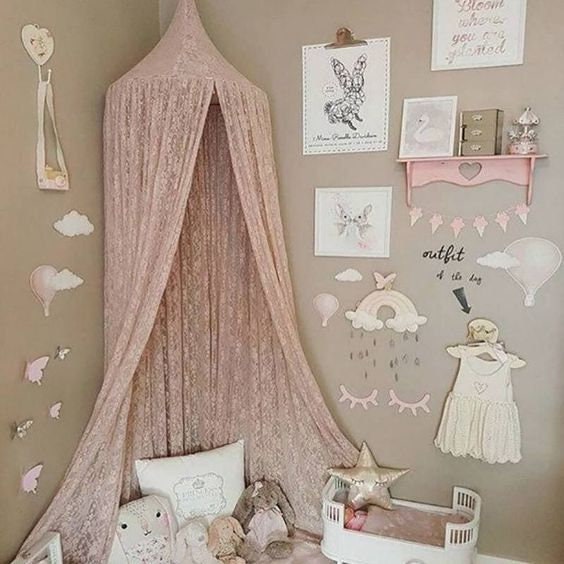 Lace Crib Canopy Tent Princess Girls Bed Canopy | Etsy