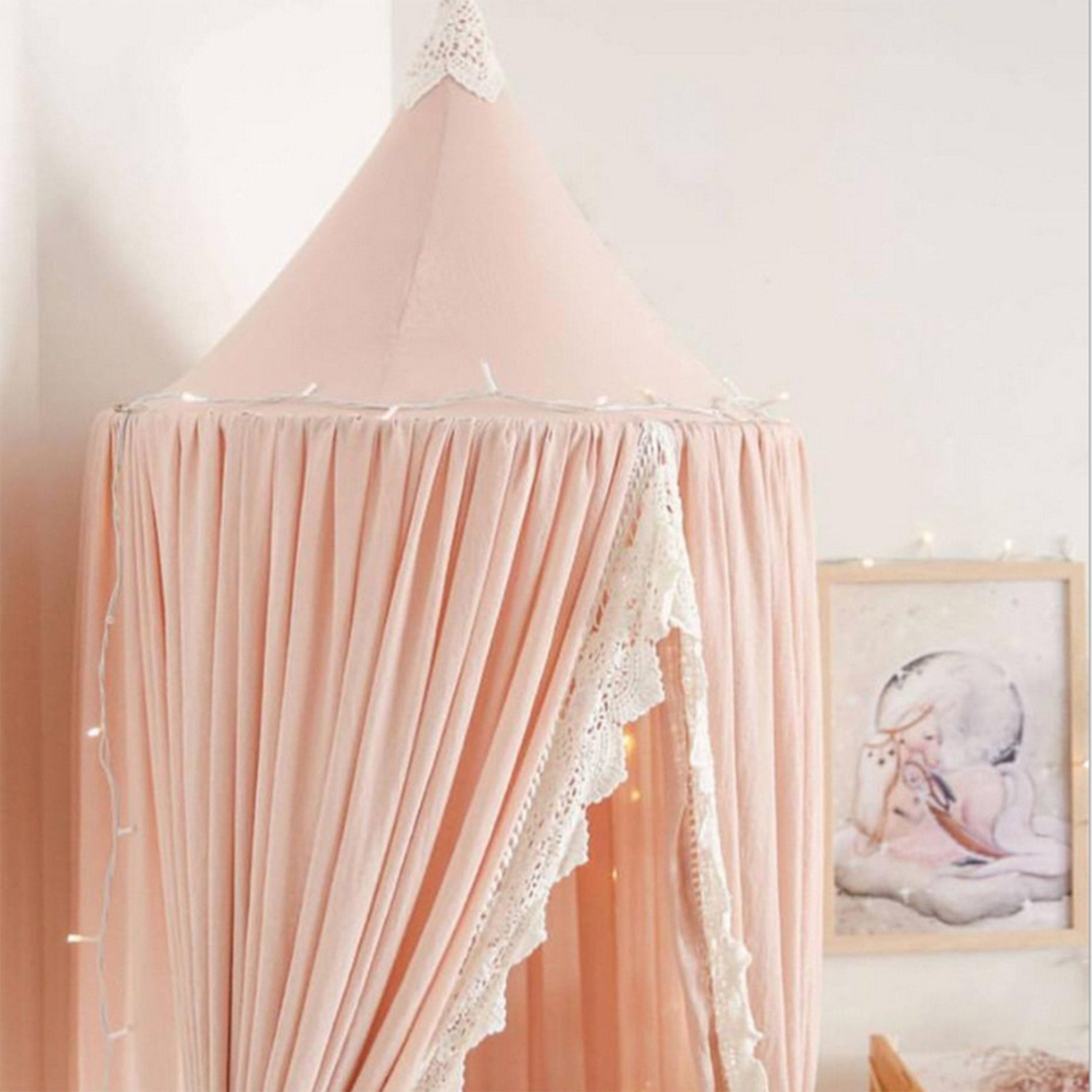 Lace Bed Canopy Princess Canopy Tent Baby Crib Canopy For Etsy