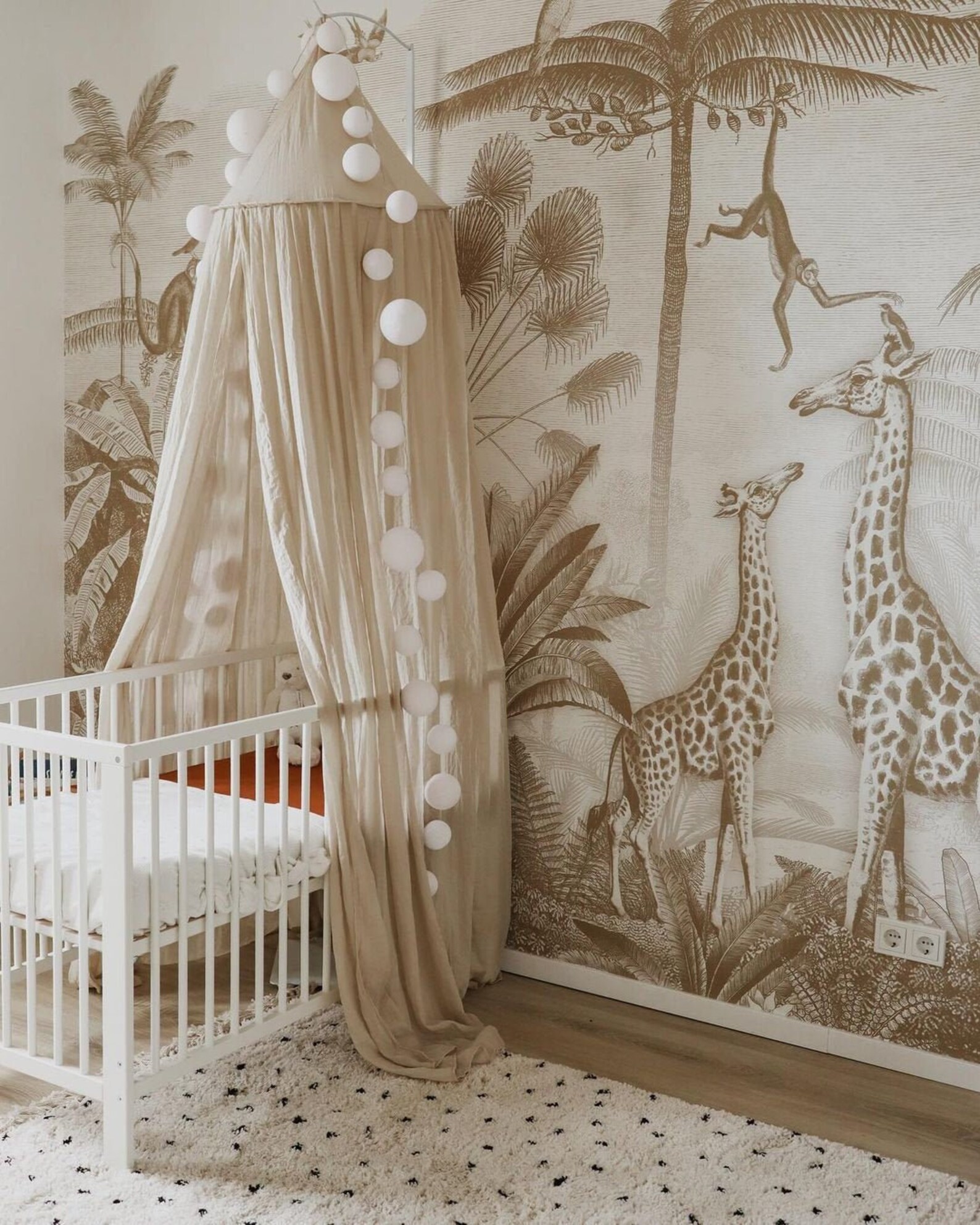 Cotton Baby Crib Canopy Baby Crib Canopy For Girl Room Etsy