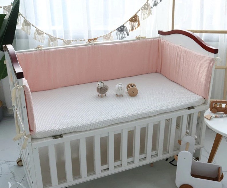 Cot Bumpers Soft Cotton Bumper for Baby Crib Crib Bumper Etsy