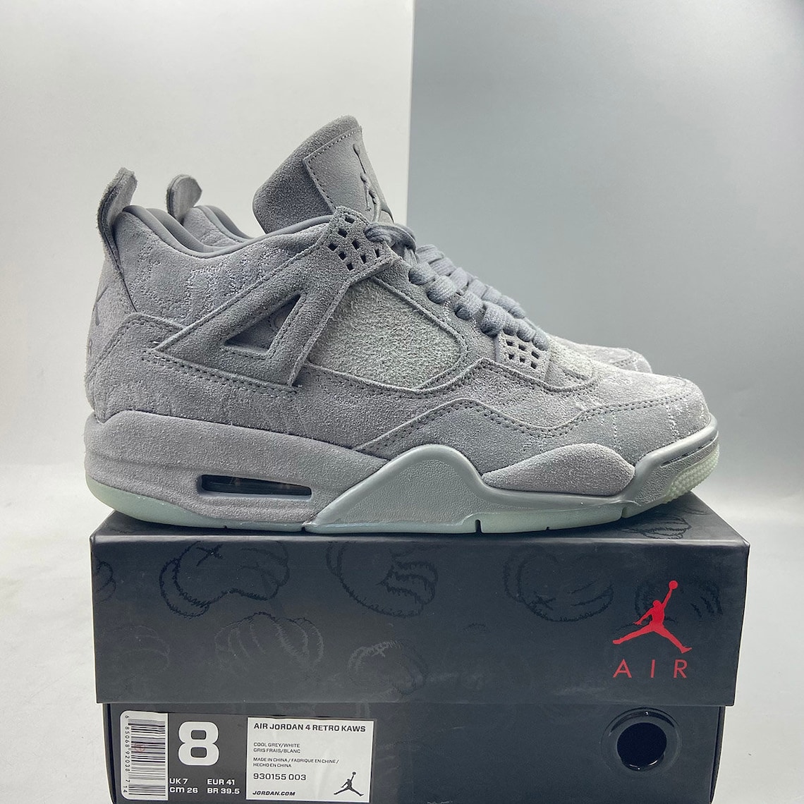 grey kaws jordans
