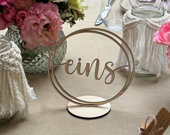 Numery stołów SVG Digital Download-numery planów weselnych-plik wektorowy-cięcie laserowe