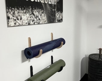 Yoga mat holder - wall mount for gymnastics mat | Holder for sports mat | Mat storage | Gymnastics mat | Sports mat hook