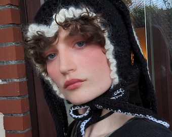 Custom Crochet Bunny Bonnet: Handmade Adult Personalised Hood