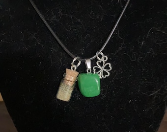Lucky charm Good Luck Spell Necklace Silver