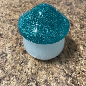 Handmade Glitter Mushroom Trinket Box ~ Jewelry Box ~ Household Decor