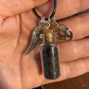 Protection and Banishing Spell Jar Necklace