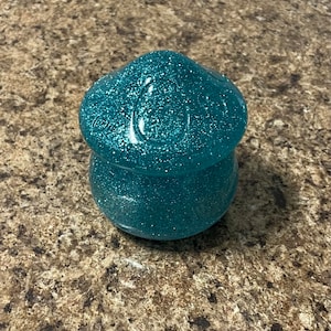 Handmade Glitter Mushroom Trinket Box ~ Jewelry Box ~ Household Decor