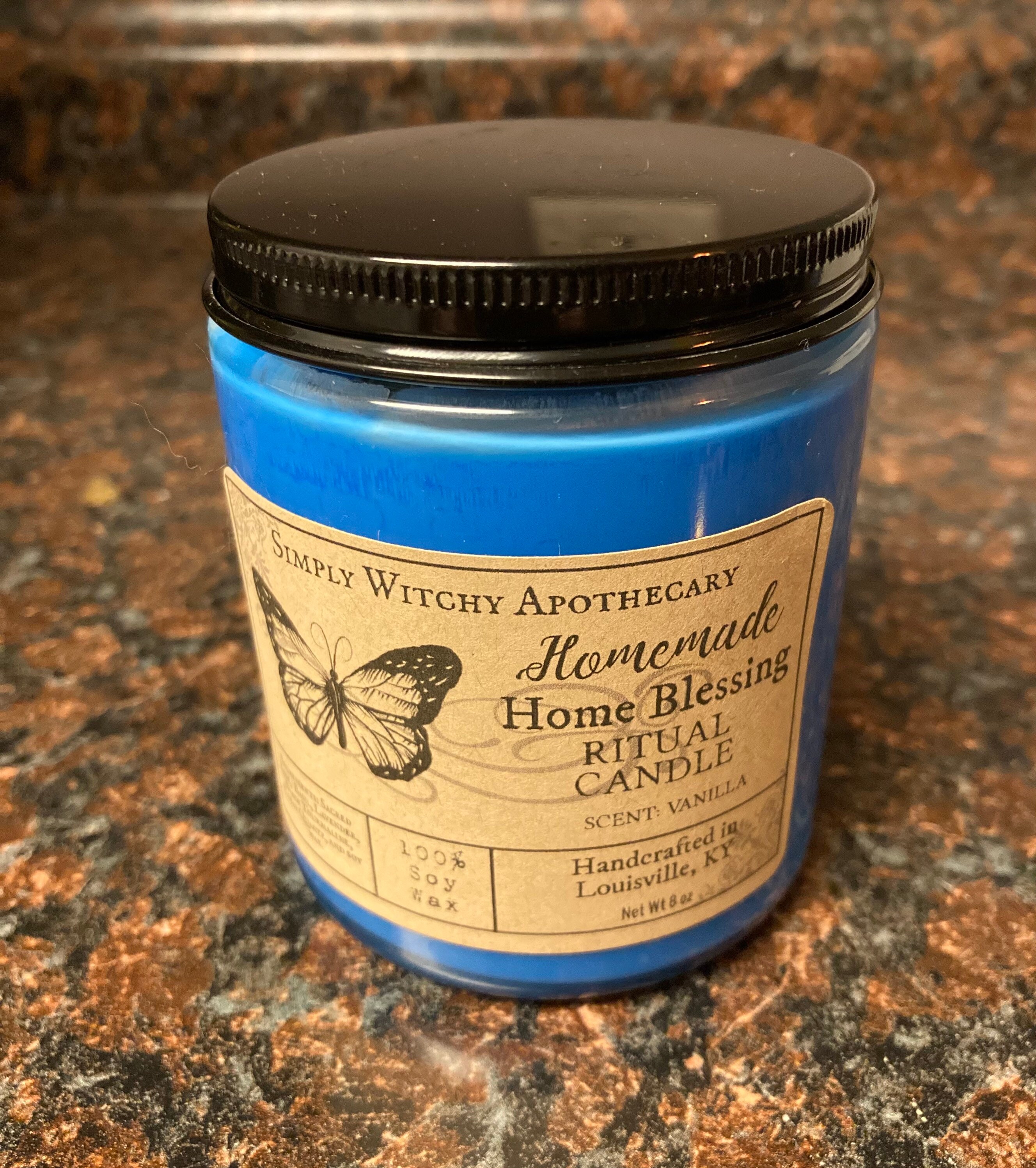 Home Blessing Candle Bless This Home Purification Candle Etsy