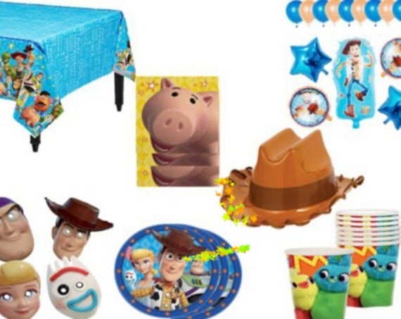 Décorations de D'anniversaire Toy Story Ballons Joyeux Anniversaire  Bannière Décorations de Gâteau pour Enfants Toy Story Déco de fête à Thème  : : Cuisine et Maison