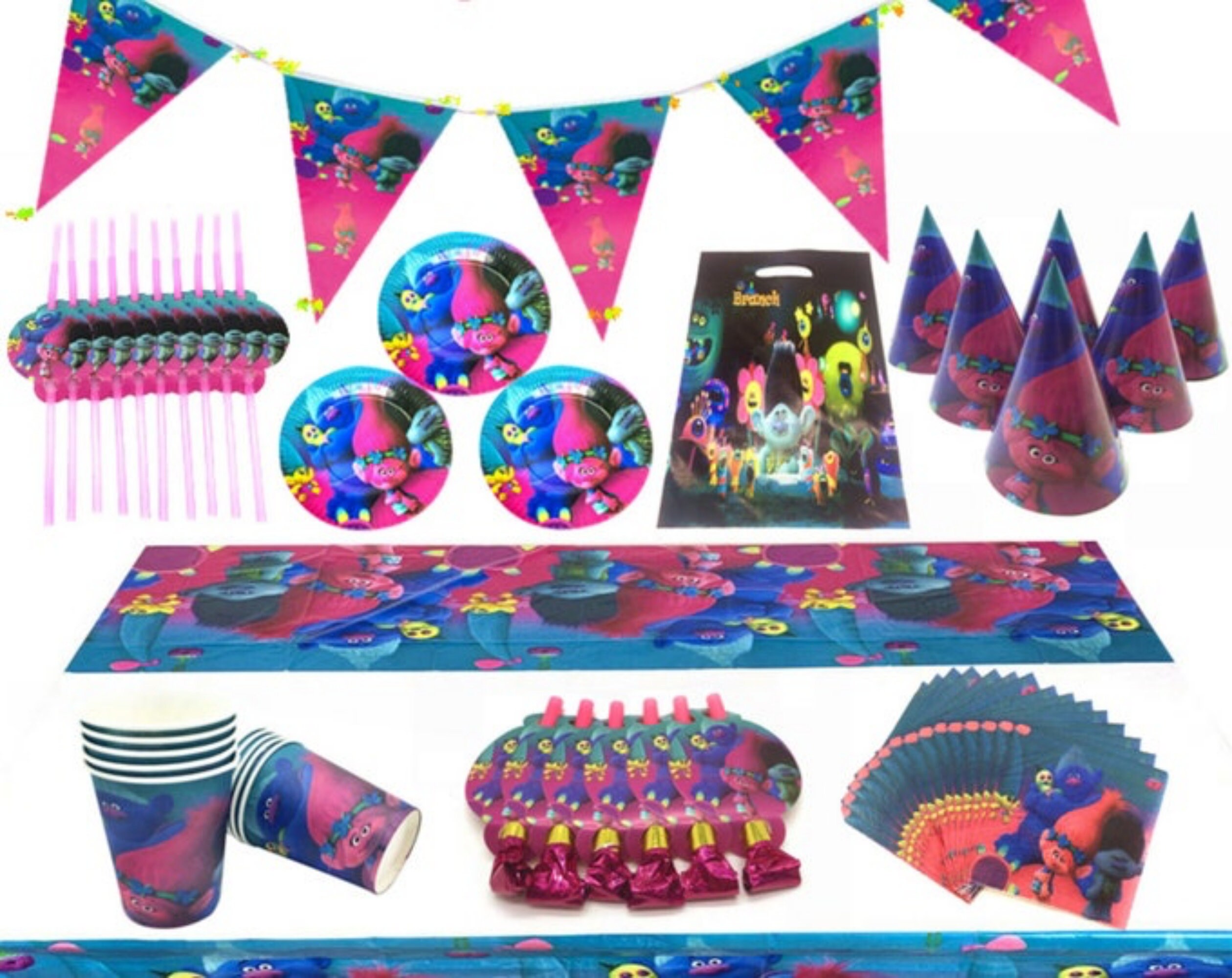 Trolls Birthday Decorations - Etsy Trolls Birthday Decorations - Etsy