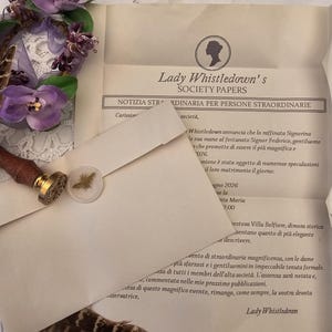Partecipazioni Matrimonio Lady Whistledown Bridgerton - NUMERI LIMITATI