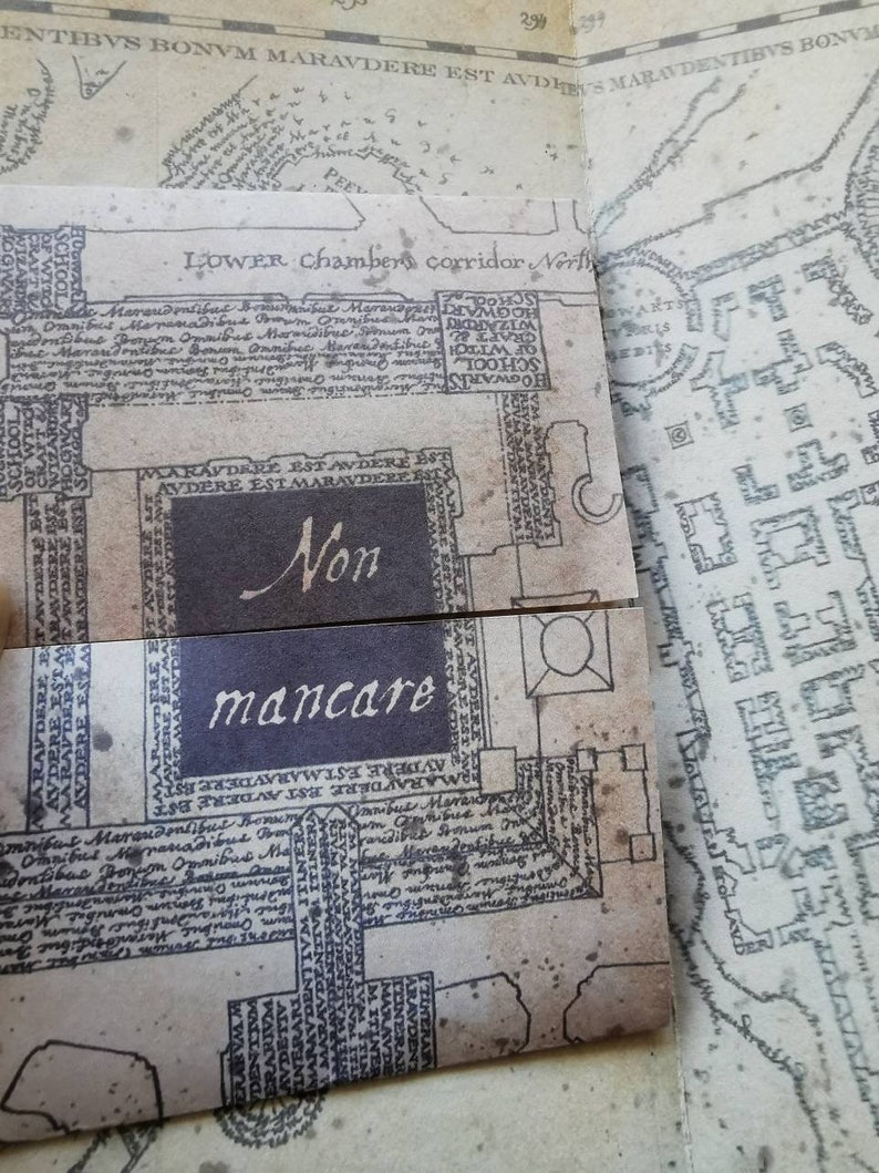 Mappa del Malandrino di Harry Potter Inviti Magici PERSONALIZZATI per il Tuo Matrimonio o evento immagine 6