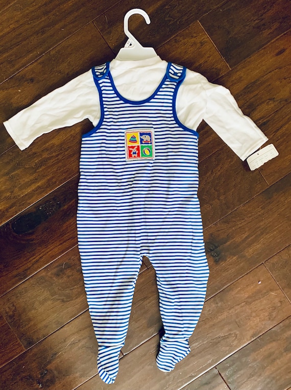 Vintage Carters Baby Romper- Vintage Baby Boy Clot