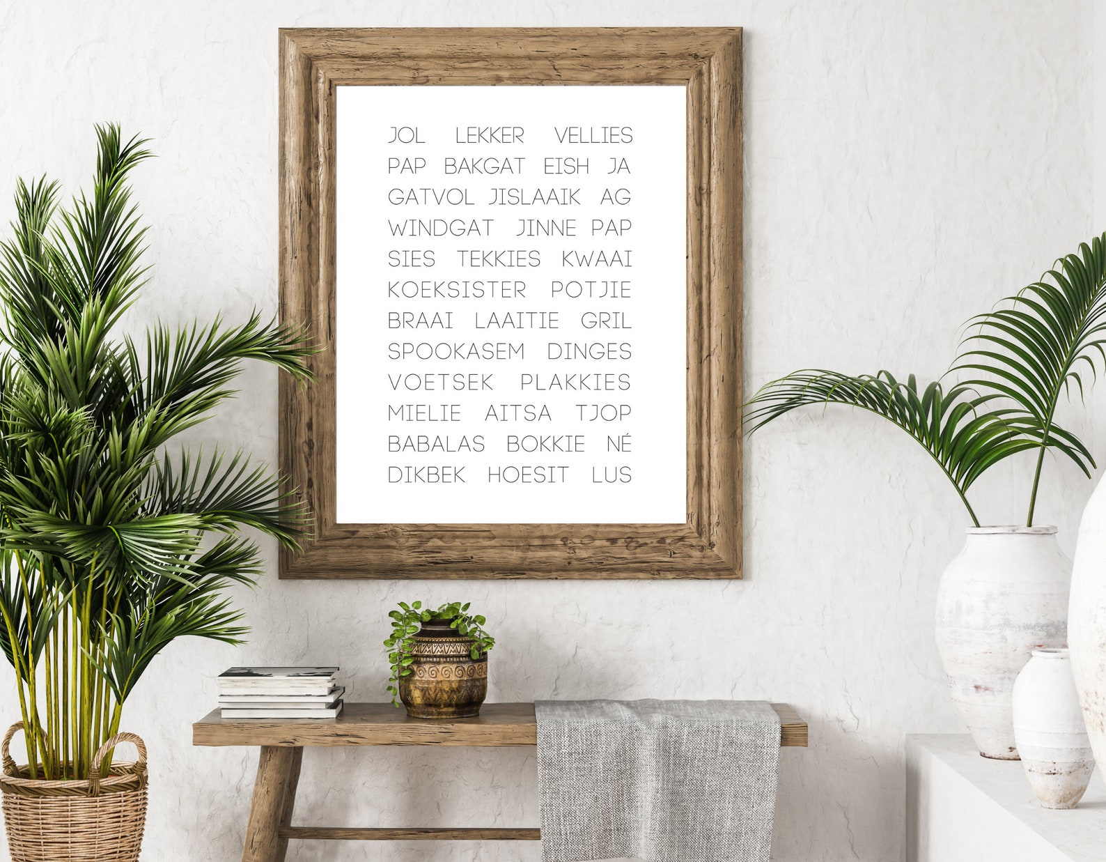 Afrikaans Word Print South African Sayings Wall Art Home Etsy