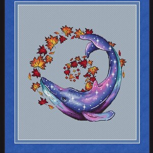 While Sea PDF Pattern Cross Stitch Spirit Autumn Nature Embroidery Printable Instant Digital Download