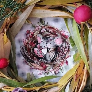 Nest Mouse Mini Cross Stitch Pattern PDF, Quick and Cute Projects,  Embroidery Lkacross Instant Digital Download