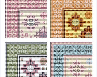 Miniature Rug Patterns Dollhouse Miniature Rug PDF Pattern Carpet Cross Stitch Carpet Instant ...