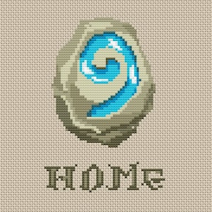Hearthstone World of Warcraft PDF Cross Stitch Pattern  Instant Digital Download