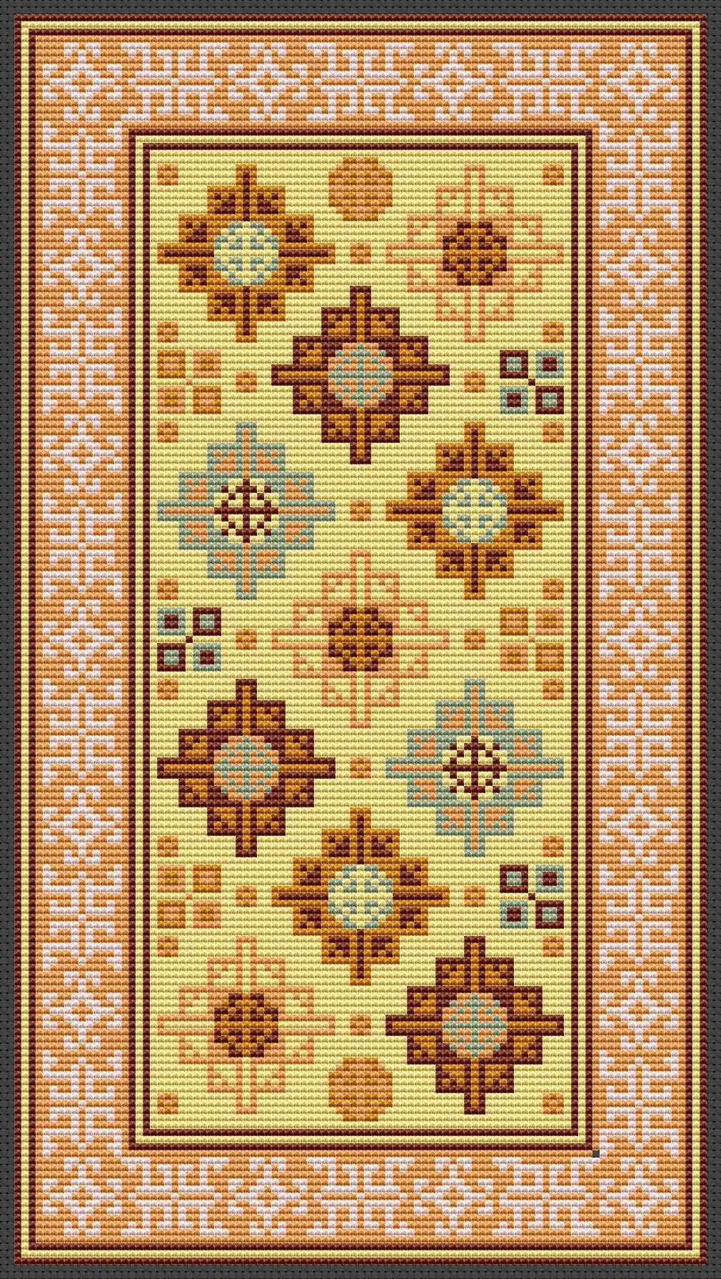 Rug Patterns.pdf Dollhouse Miniature Rug PDF Vintage Pattern Carpet Cross Stitch ...