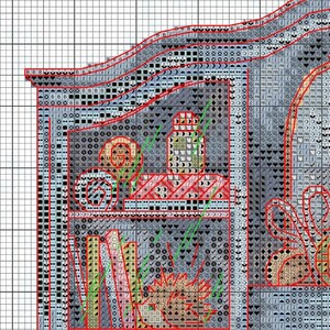 Handmade Commode Pattern PDF Cross Stitch Embroidery Lkacross Instant ...