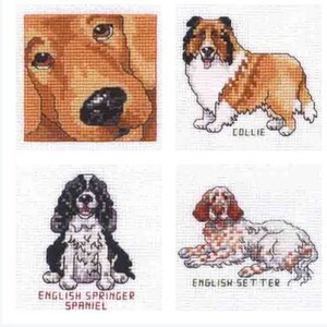 54 Vintage Pattern Cross Stitch Dog Puppy Motifs Animal PDF Instant Digital Download