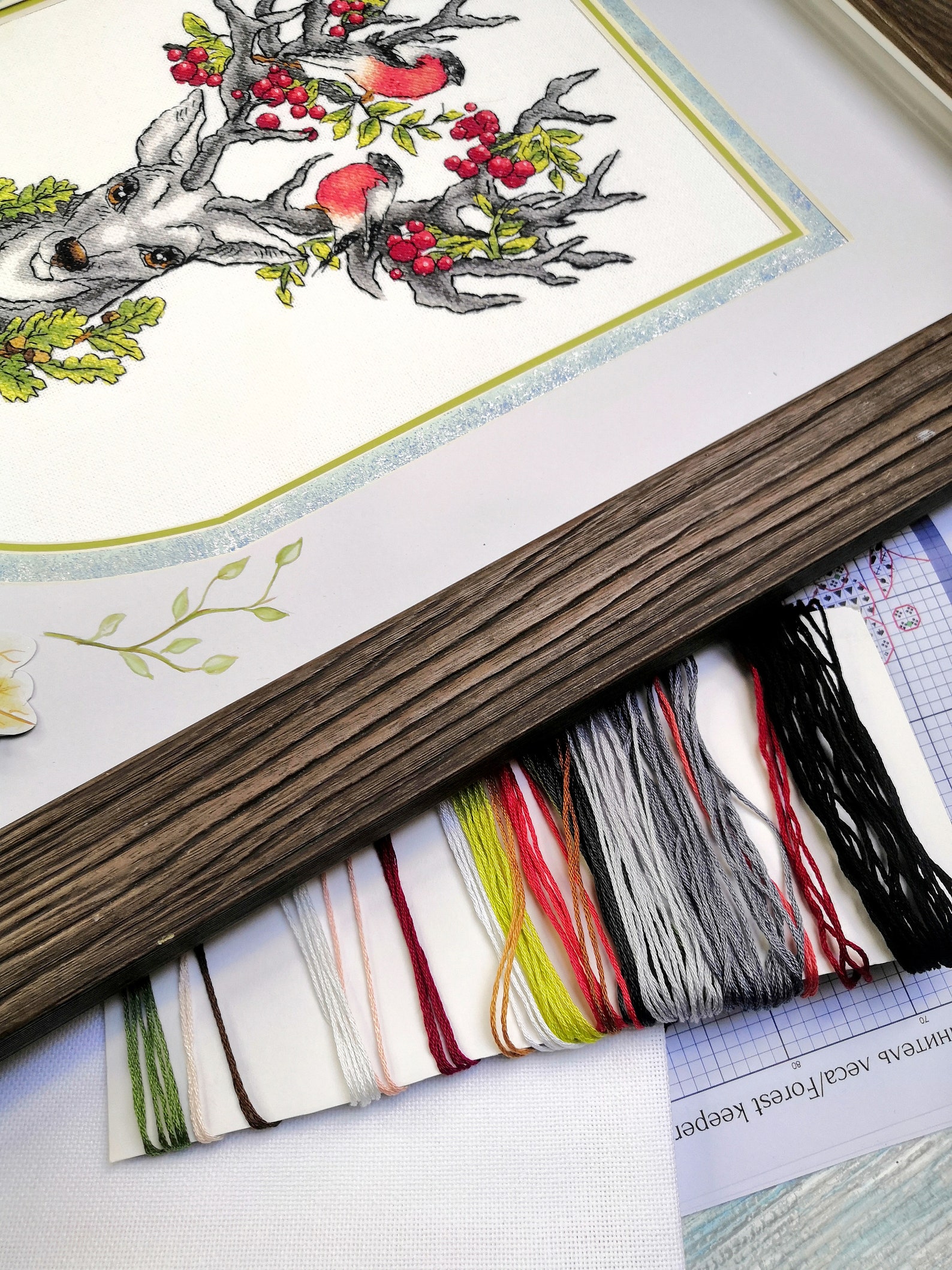 Christmas Deer PDF Pattern Cross Stitch Forest Animal Embroidery ...