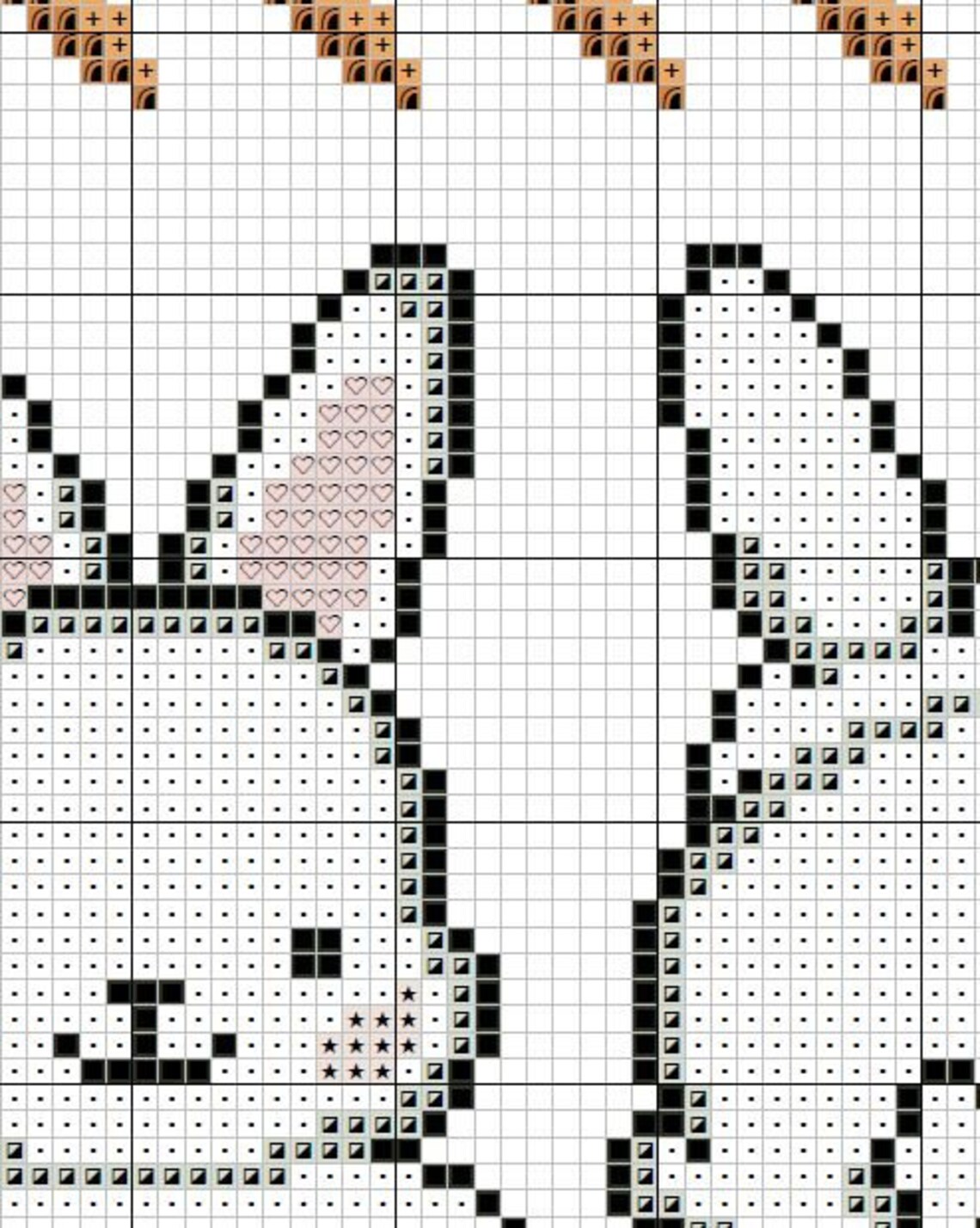 Bunny Sampler PDF Pattern Cross Stitch Animal Rabbit Primitive Instant ...