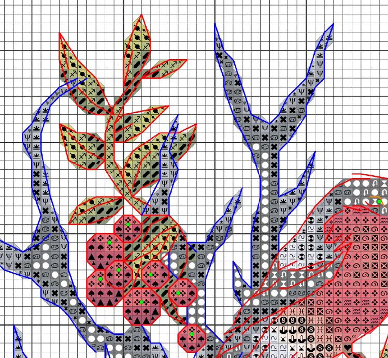 Christmas Deer PDF Pattern Cross Stitch Forest Animal Embroidery ...
