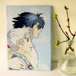 Howls Moving Castle Pattern PDF Cross Stitch Embroidery Lkacross Instant Digital Download