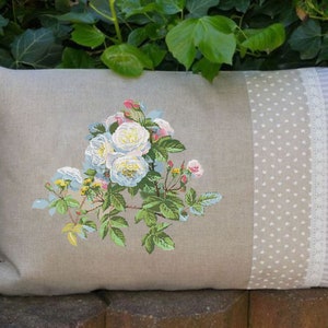 Witte hondsroos pdf-patroon kruissteek wilde bloementak borduurwerk direct digitale download