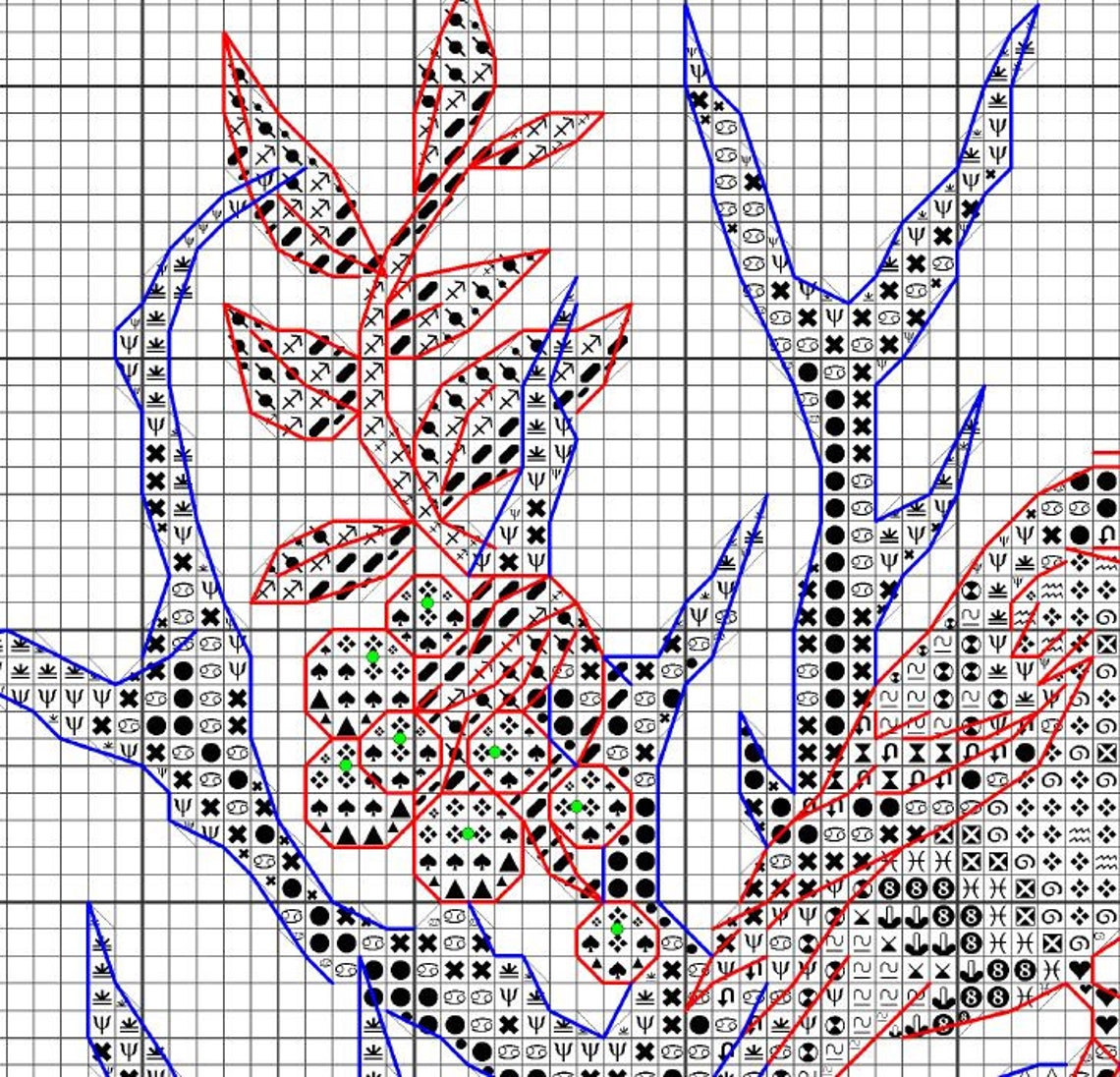 Christmas Deer PDF Pattern Cross Stitch Forest Animal Embroidery ...