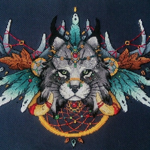 Löwenfänger Muster PDF Kreuzstich Traum Fantasy Märchen Magie Stickerei Lkacross Sofortiger digitaler Download
