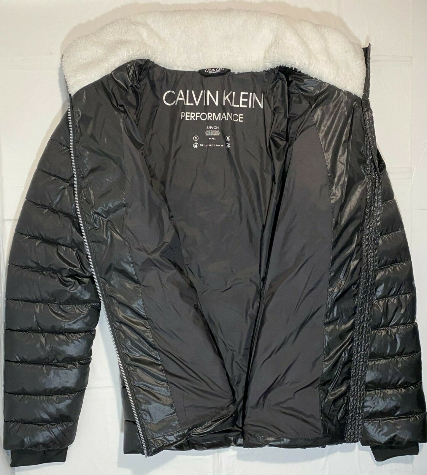 Calvin Klein Woman S brand black jacket Premium Down Hooded Etsy