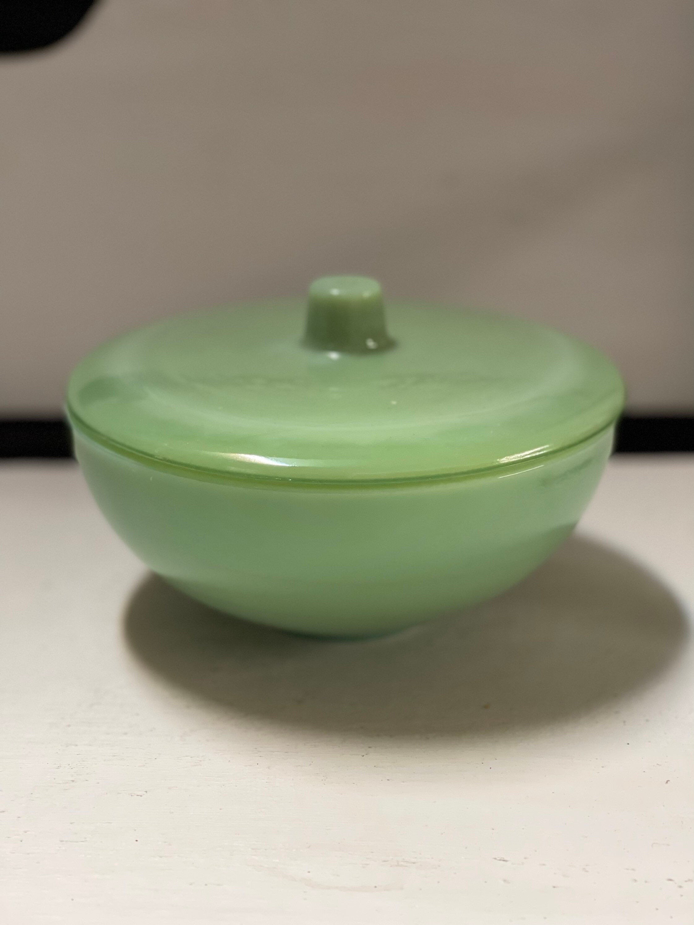 Vintage grüne Jadeit Bonbondose mit Deckel | Etsy