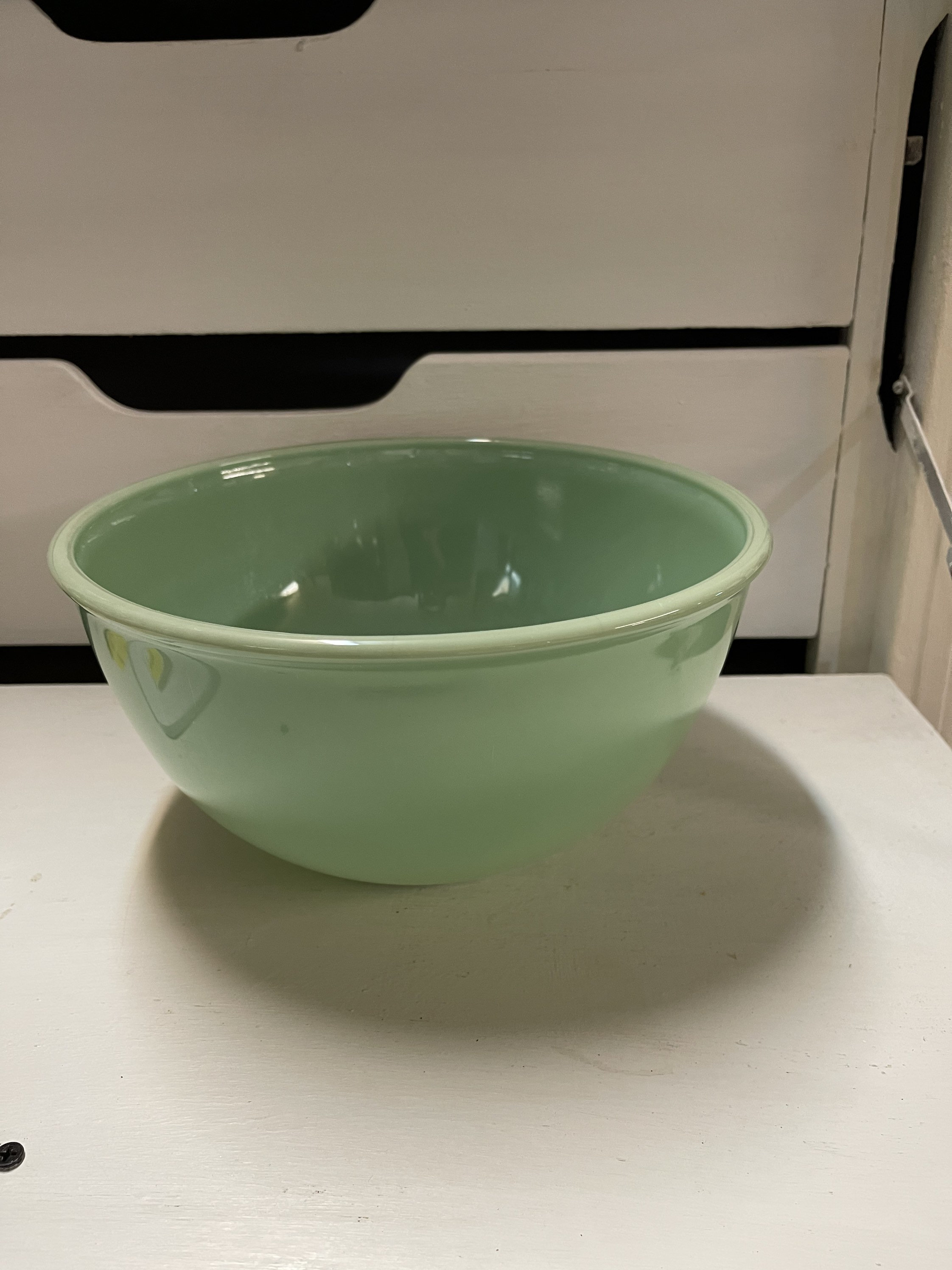 Vintage fire king jadeite 3.5 quart mixing bowl Etsy