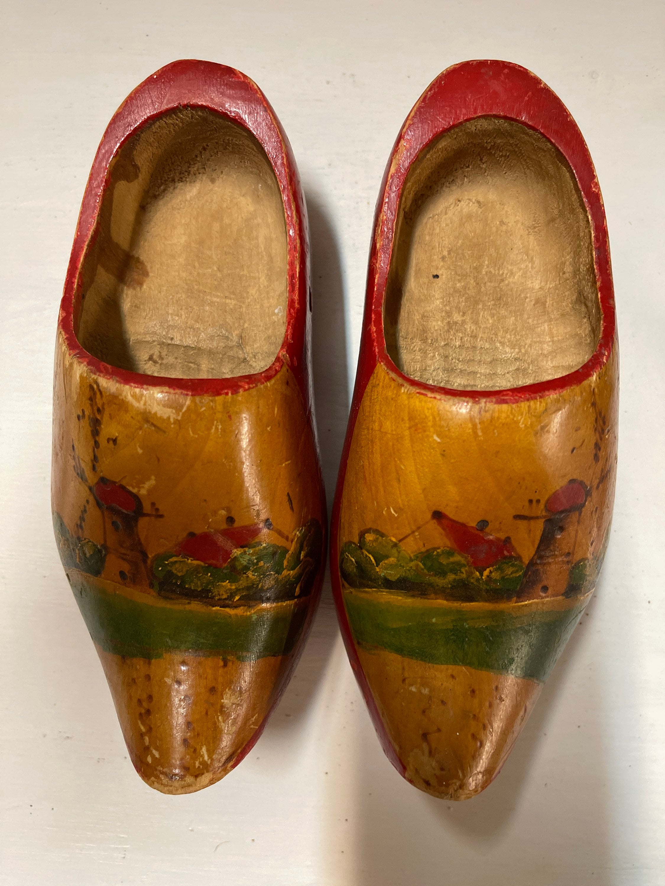 Vintage hand painted Dutch wooden clogs from 1934 Etsy