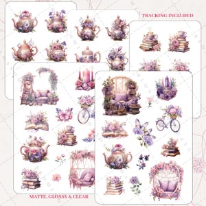 Pages & Poises Floral Decorative Aesthetic Journal Scrapbook Planner Sticker Sheet