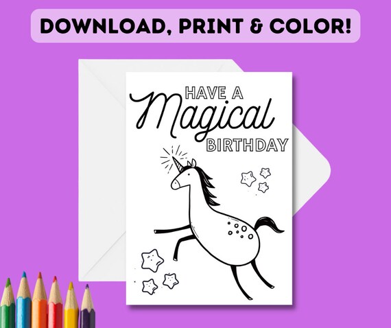 Tovaglia Da Colorare Unicorno 115x83cm - Con Pennarelli Per Bambini - Foto 6