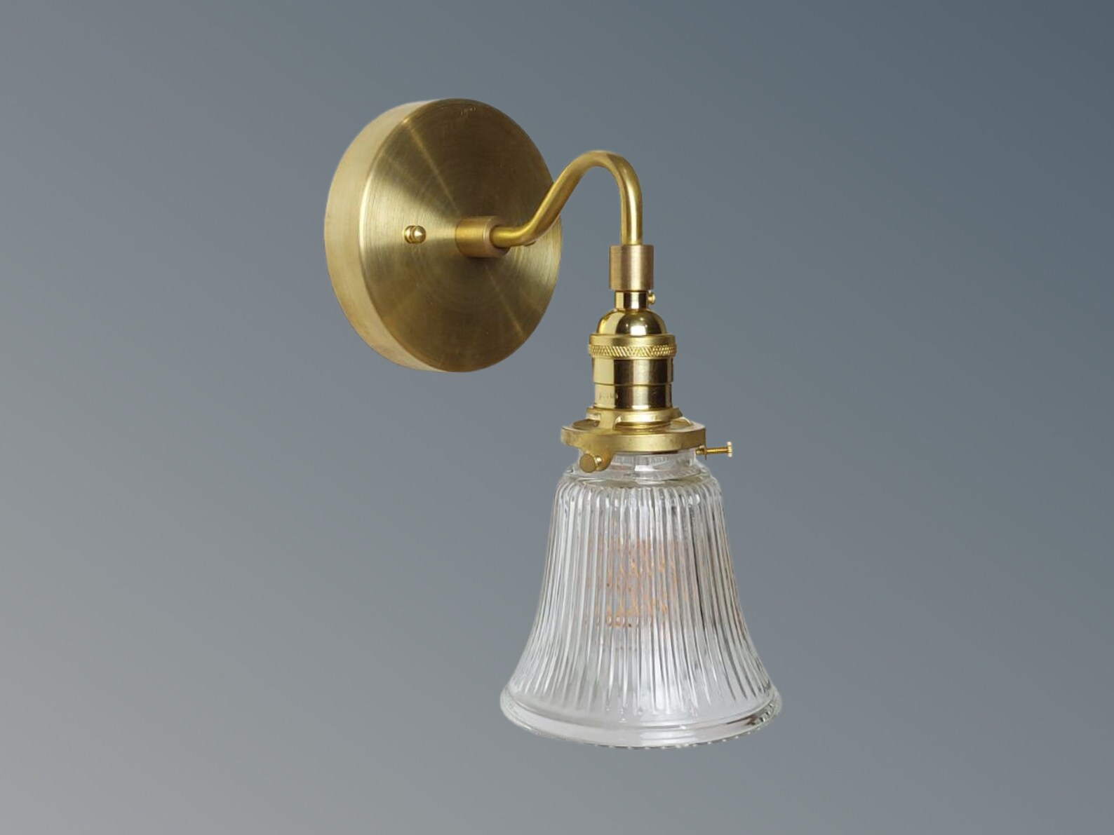 Vintage Gooseneck Brass Vanity Wall Sconce Light Fixture With - Etsy