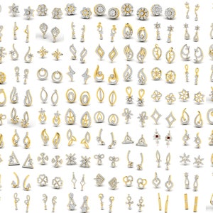2100 Pcs 3dm File Earring Pack, Earrings Jewelry Set Collection Pack image 4