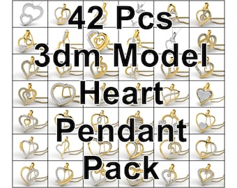 Pakket: 42 stuks 3dm-model, harthangermodellen